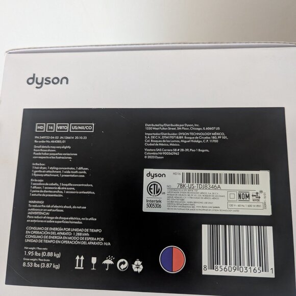 Dyson Supersonic neural hair dryer vinca blue/ topaz Brand new sealed in box - Picture 3 of 5